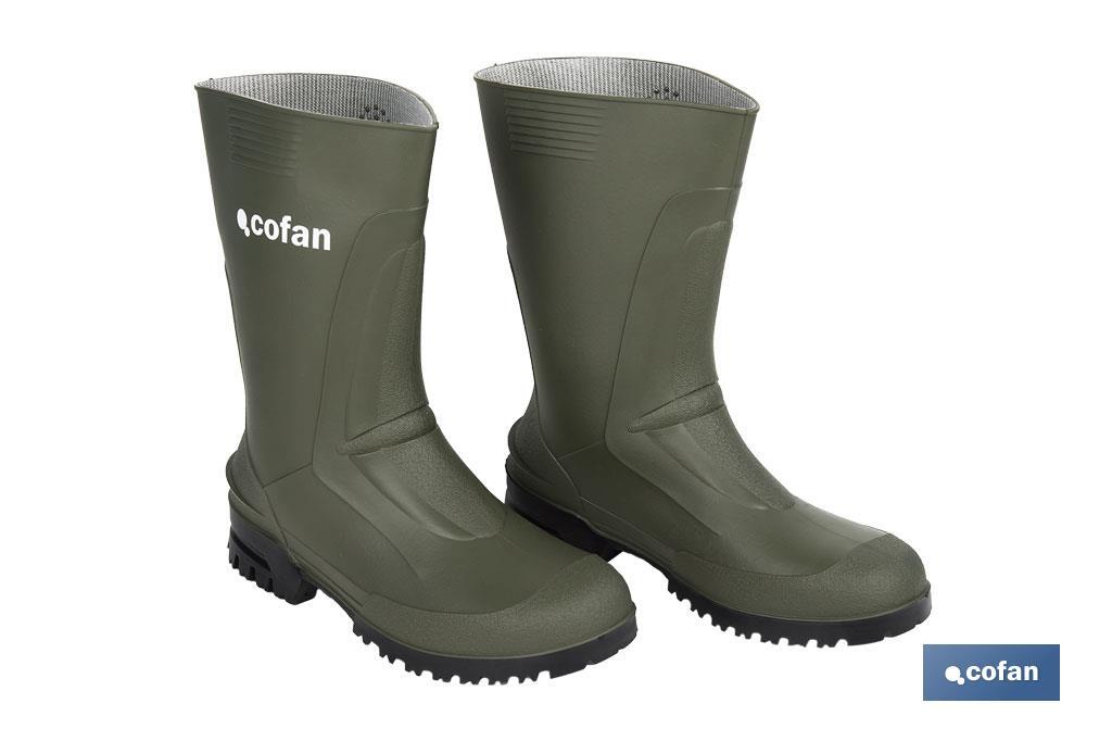 BOTA PVC VERDE MEDIA CAÑA TALLA 36 (PACK: 1 UDS)